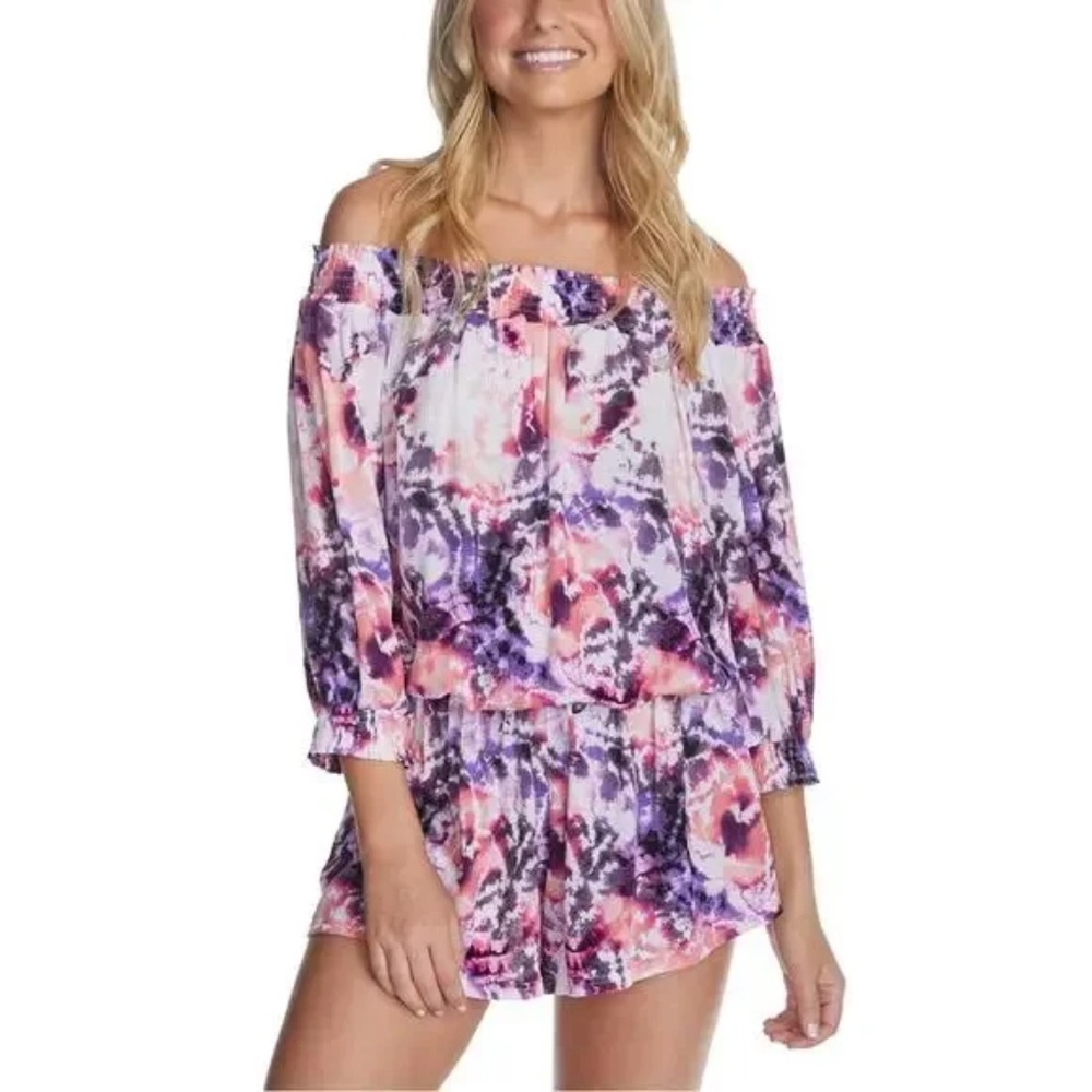 Raisins Tie-Dye Torquay West Coast Romper Cover-up  XL Worn 1x